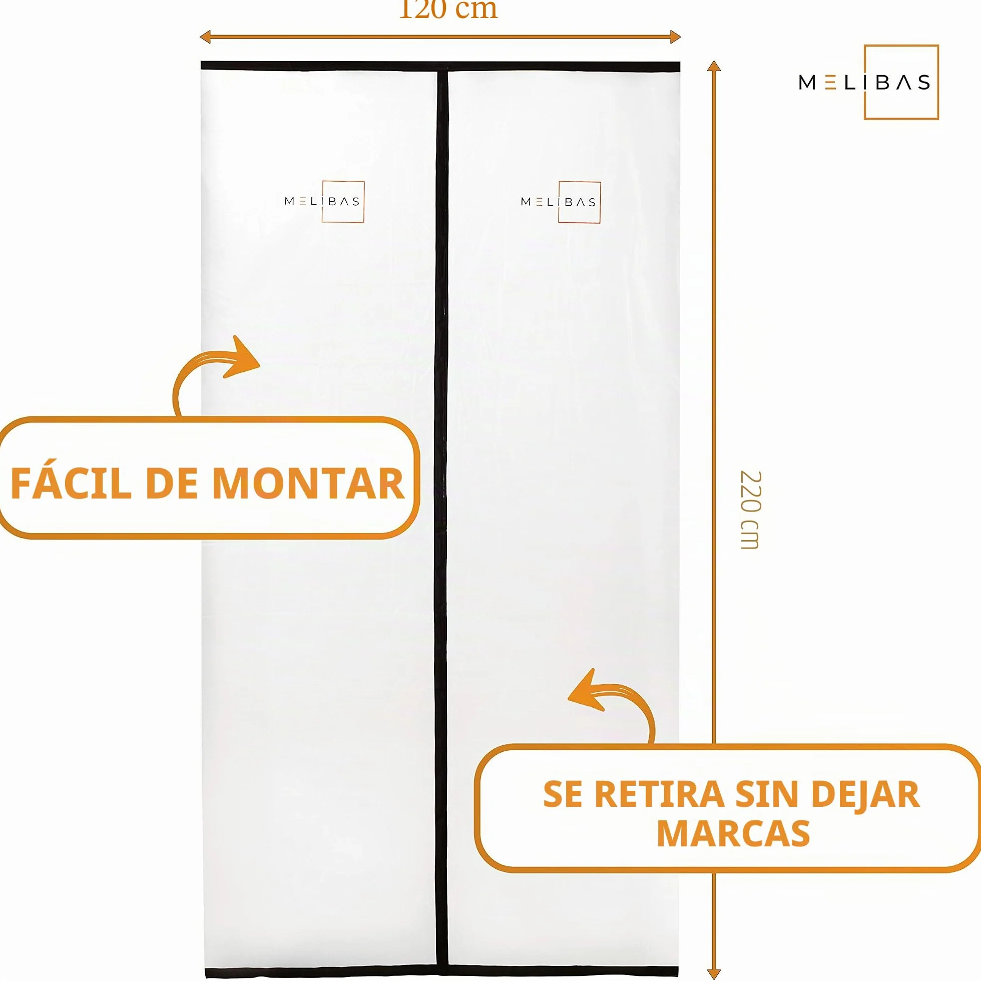 Protector de polvo para puerta Pro – reutilizable con cierre magnético – 2,2 x 1,2 m – Protector de polvo de PVC premium – para bricolaje (profesional), pintores