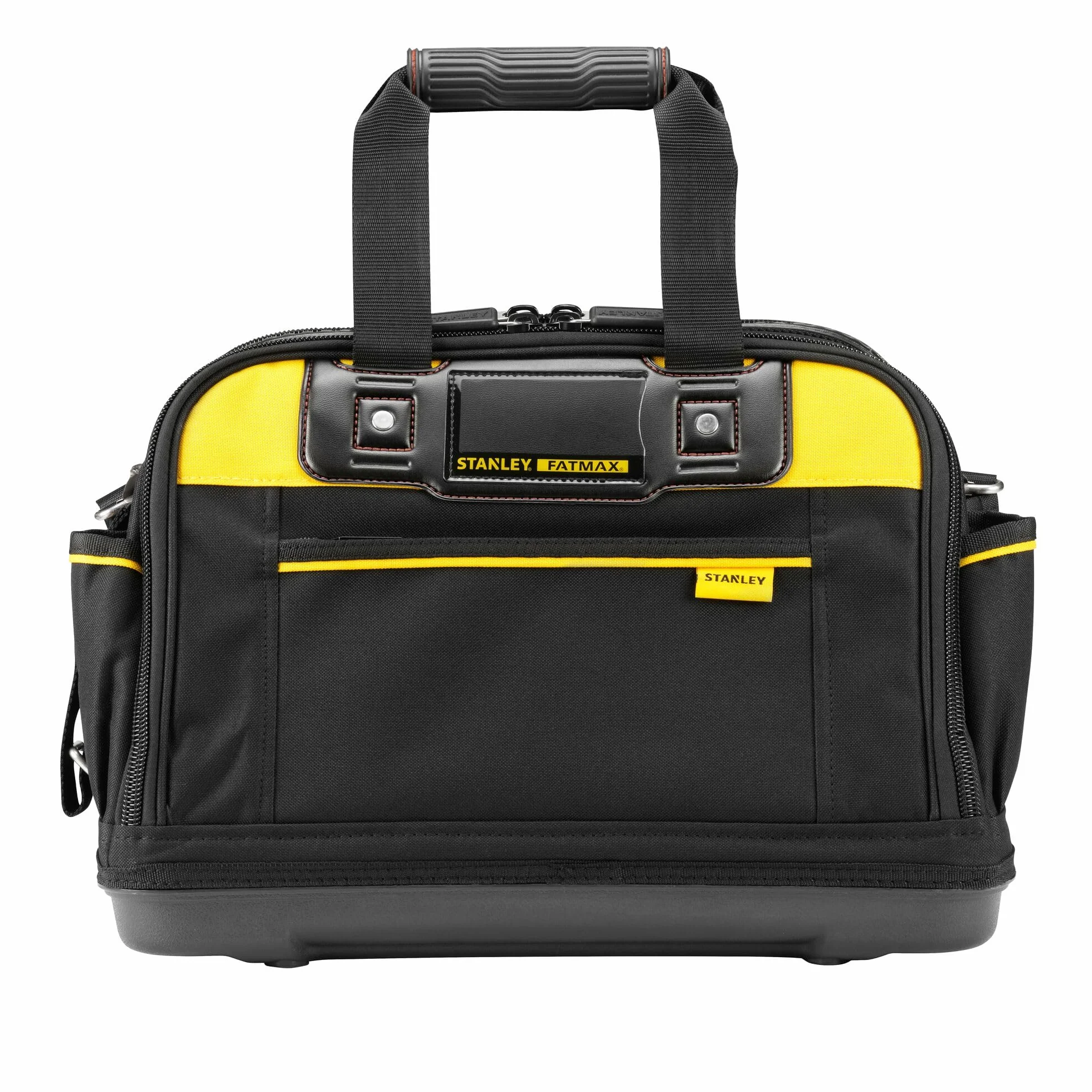 STANLEY FATMAX Bolsa de Herramientas Acceso Múltiple, Estructura Rígida, Tamaño 41x29x24 cm, Bolsillo frontal con cierre, Asa ajustable, Acceso a las herramientas, FMST1-73607