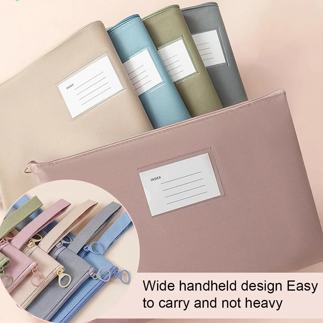 Bolsa para Guardar Dinero con Cremallera Oxford A5 21x15cm 5 Piezas