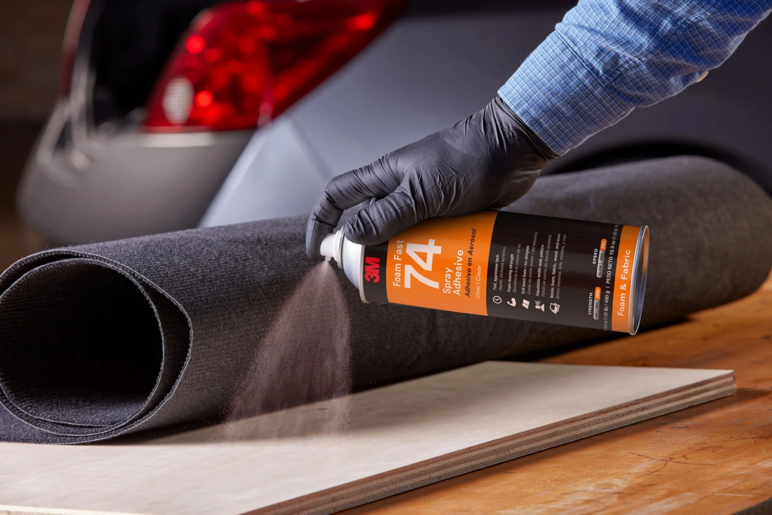 3M Spray Adhesivo 74 Rápido para Espuma, 500 ml, 1 unidad