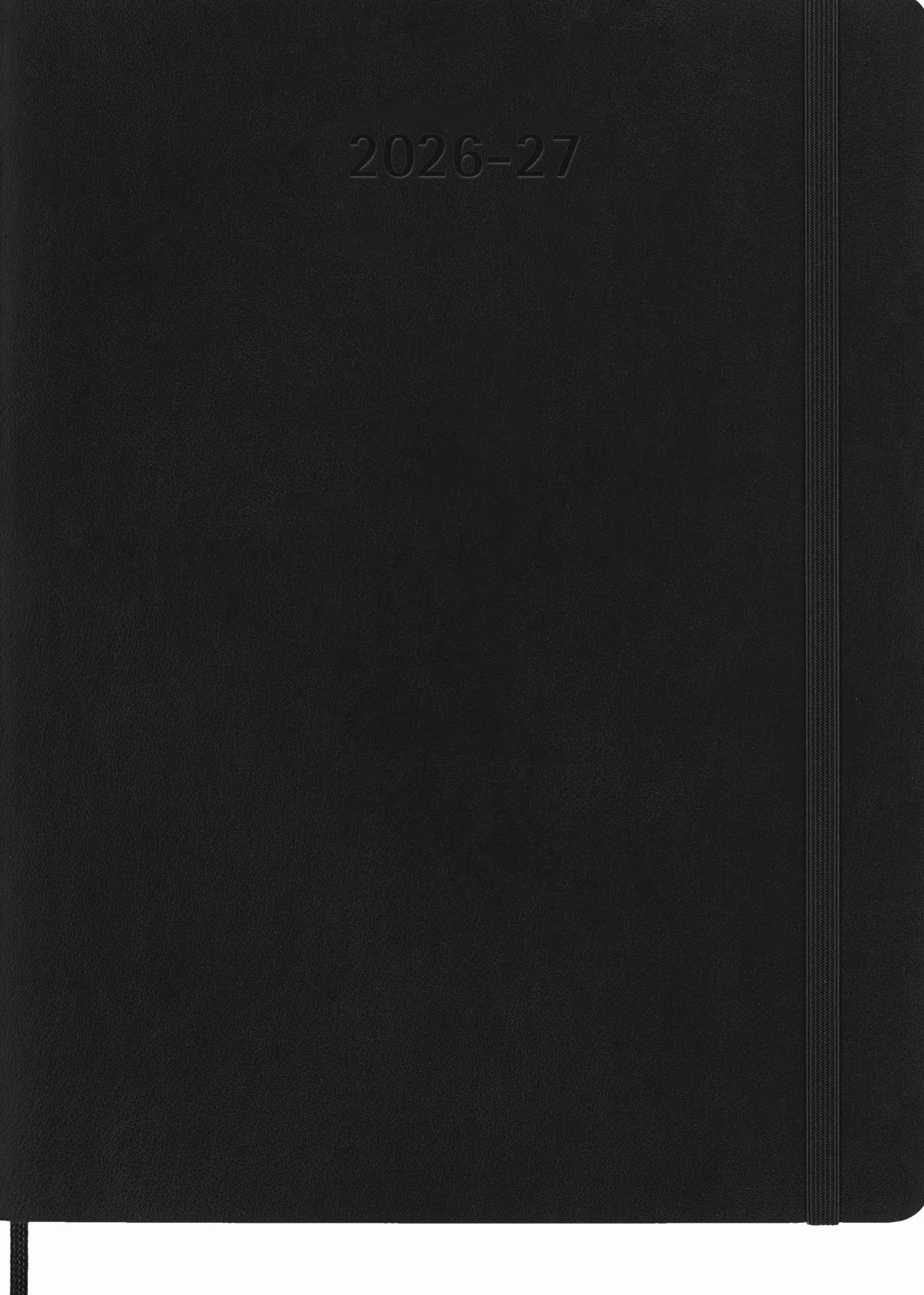 Moleskine Agenda Semanal 2026 2027 - Agenda 18 Meses Tapa Blanda Cierre Elástico Negro XL 19x25 cm