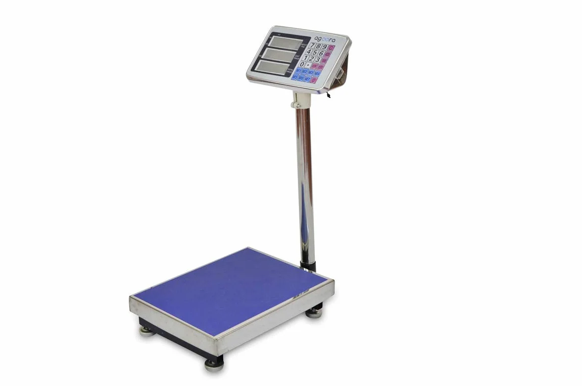 Báscula Industrial 150kg/20g 30x40cm Acero Inoxidable Pantalla LCD