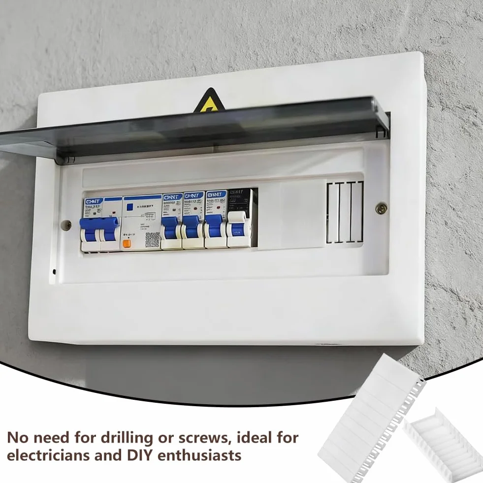 12 Cubierta para Cuadro Electrico, 6TE para cuadro eléctrico, Ampliables a 12TE, Compatibles con F-Tronic, Hager, Hensel, Tapas ciegas para caja de distribución