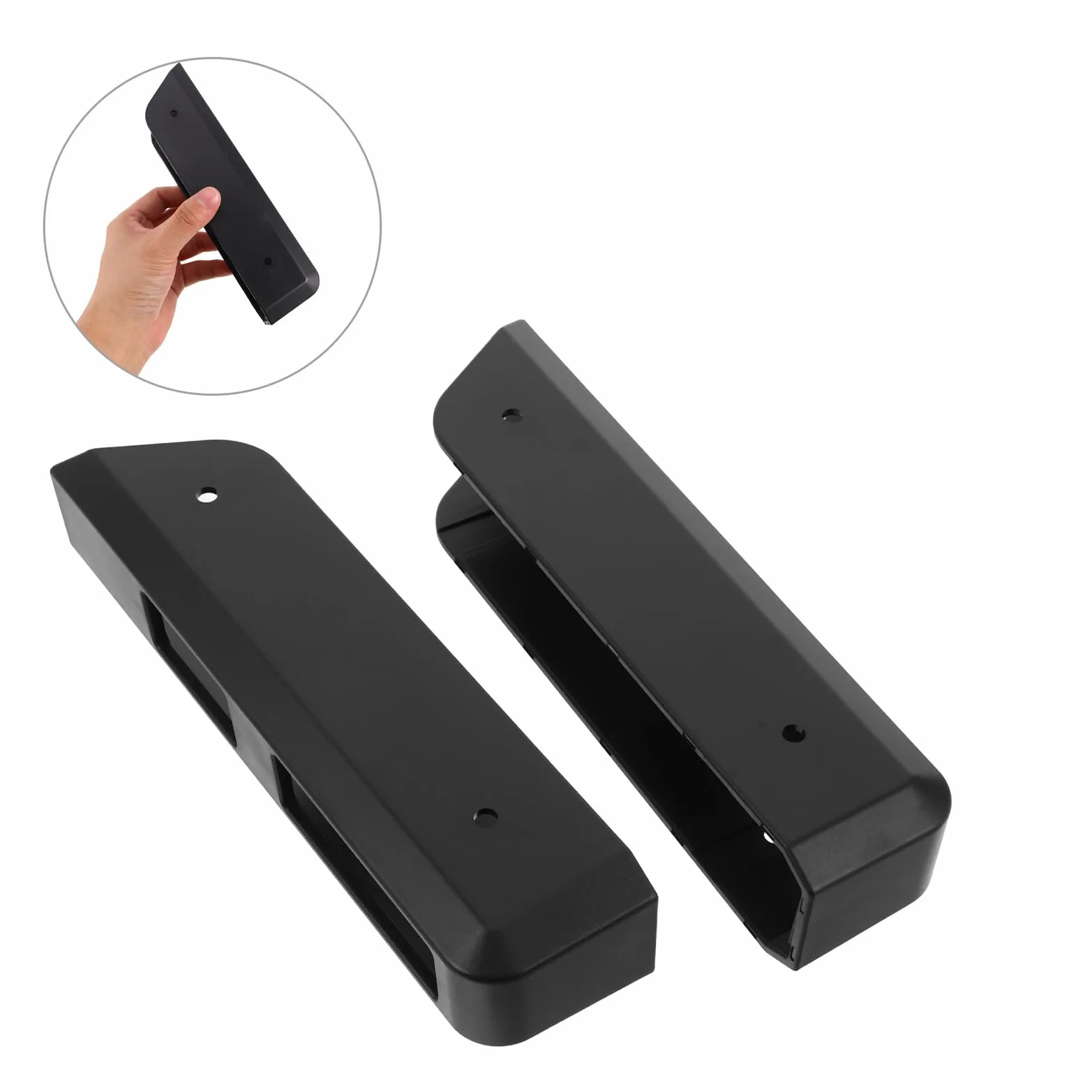Soporte para Báscula de Peso Corporal de Acrílico, 1 Par, Adhesivo o Tornillos