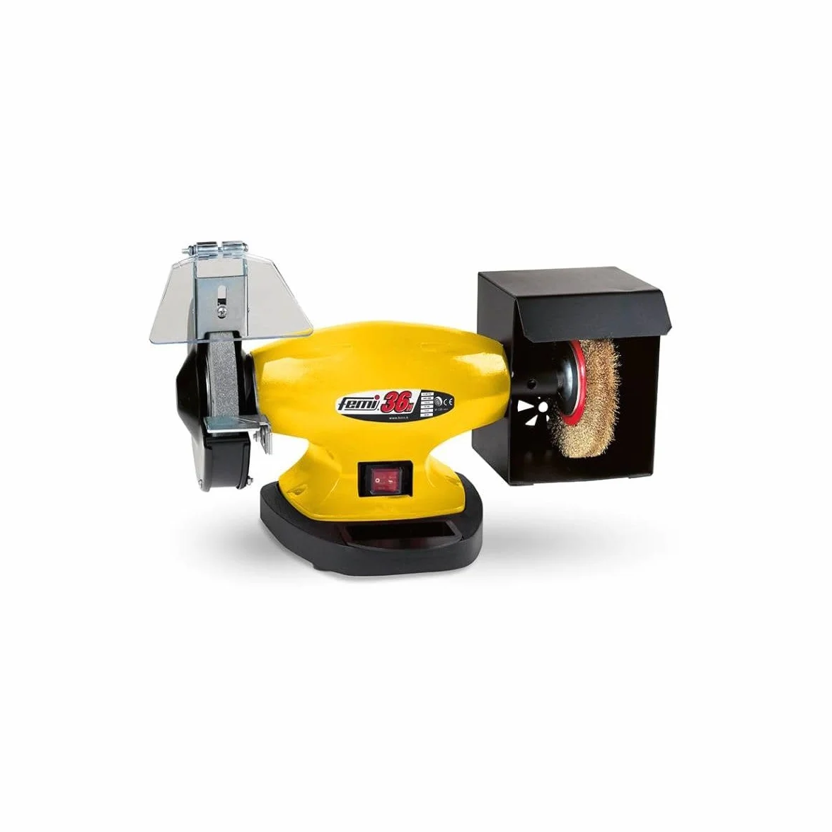 Amoladora de banco BG 36 N 450 W - amoladora con cepillo Ø 150 mm.