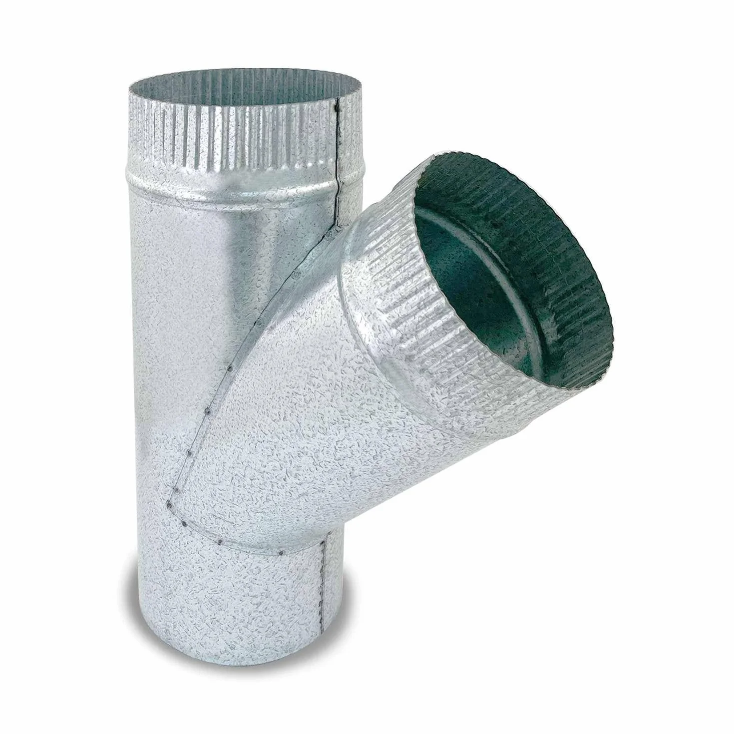 TE para chimeneas en Acero Galvanizado - Ángulo 45º - Serie lisa - 150 mm