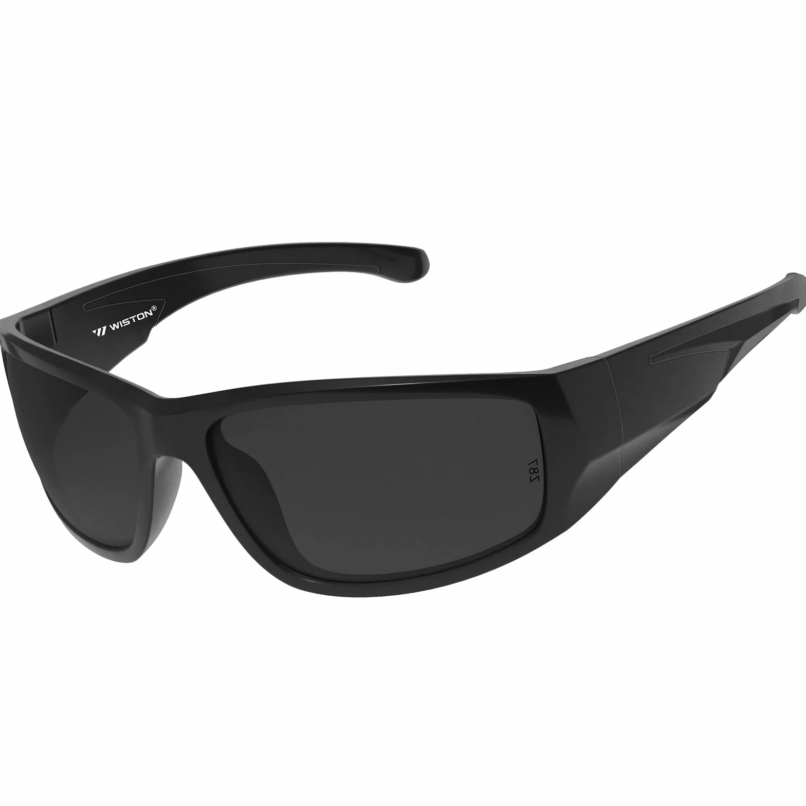 WISTON Gafas de sol envolventes XL Z87 para cabezas grandes, hombres y mujeres, TR90 superoscuras, ultraligeras, UV400, protección de seguridad W8707