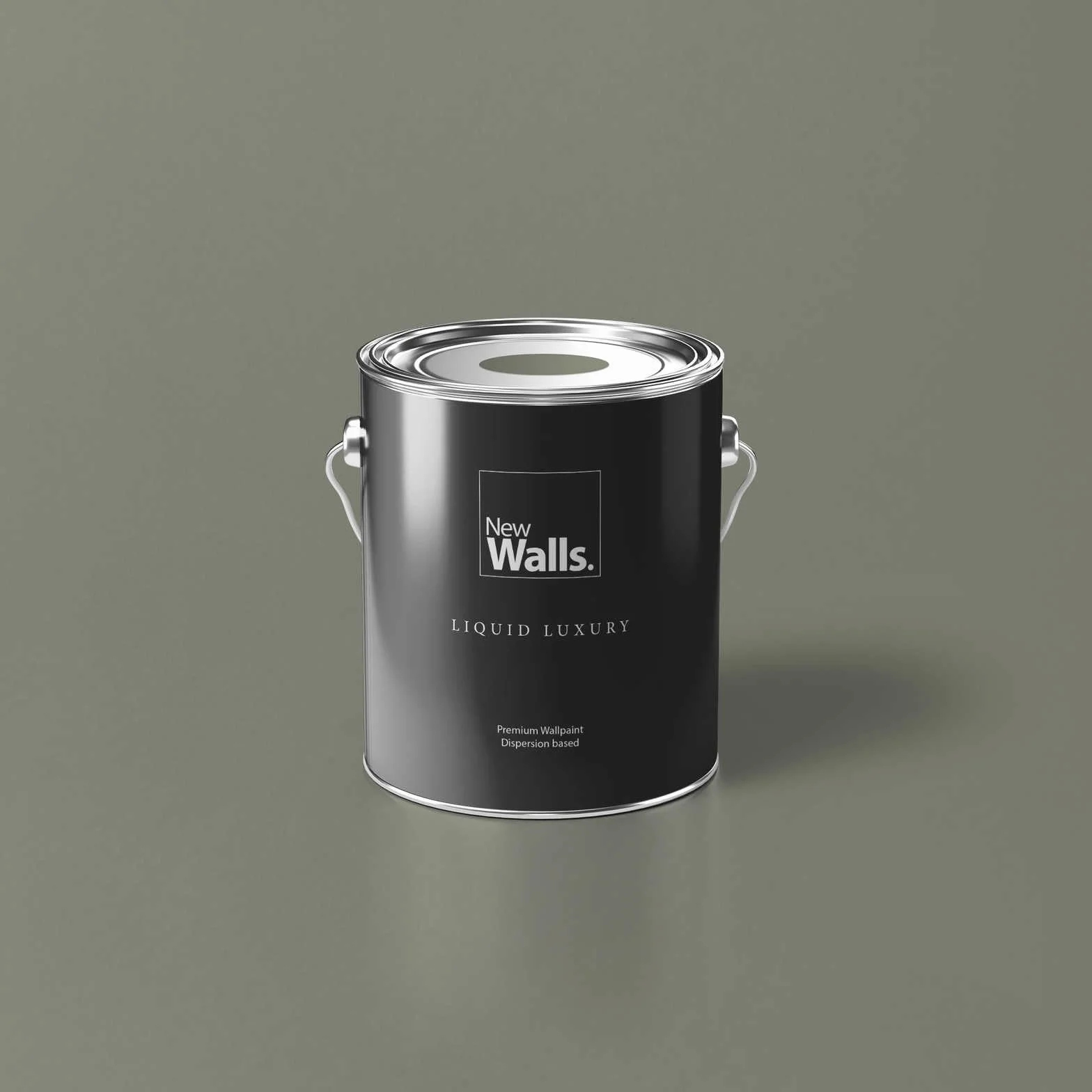 Luxury - Pintura de pared (2,5 L), color gris, verde oliva