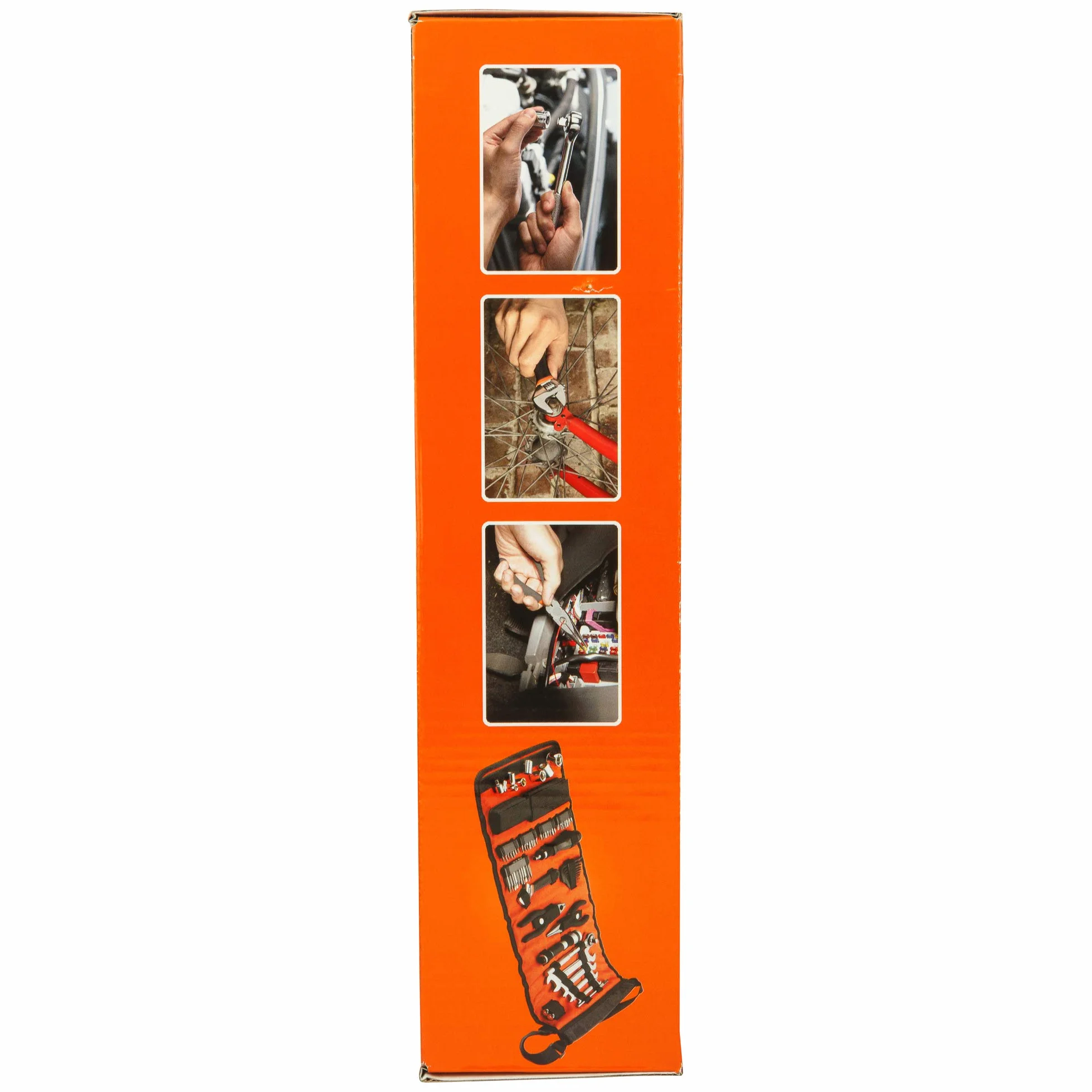 BLACK+DECKER Kit de Herramientas para Automóviles 71 Piezas, Incluye Linterna, Organizador Enrollable, Herramientas Manuales y de Bricolaje, Fácil Almacenaje - A7144
