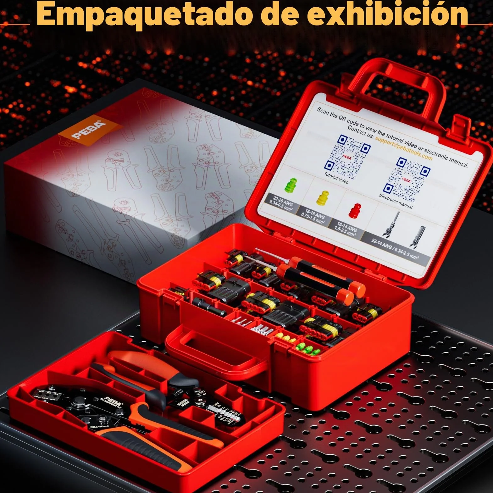 PEBA kits Enchufe de Conector Electrico Impermeable, 1/2/3/4/5/6 pin Clavija Conectores de Eléctrico de Macho y Hembra, con Herramienta de Crimpado, Conector Sellado para Automóviles, Moto, Barcos