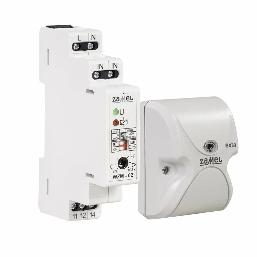EXTA WZM-02/ SOS - Interruptor crepuscular (230 V, 2 Unidades, 90 x 17,5 x 66 mm)