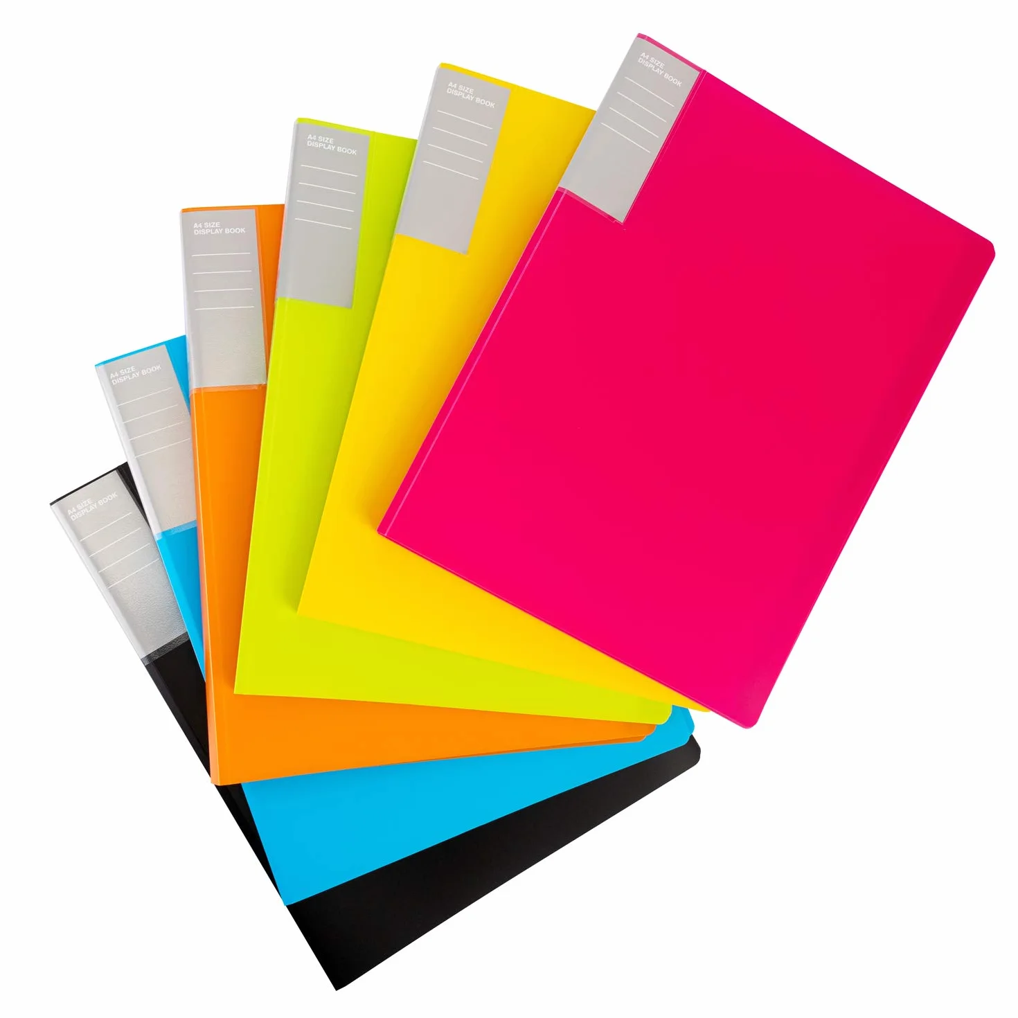 Amazon Basics Carpetas con fundas A4 30 fundas 6 unidades Multicolor