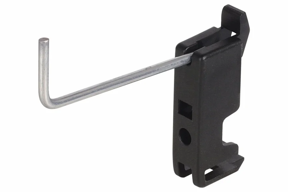 wolfcraft 6099000 ganchos Standard, para el sistema de organización del taller PACK 10, 60 mm