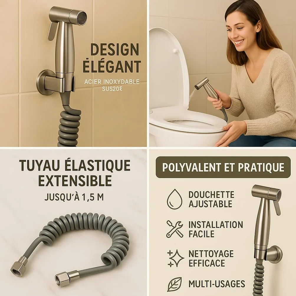 grifo bidet para wc- bidet- grifo baño- grifo bidet- manguera de ducha extensible- manguera extensible extra- grifo lavabo- inodoro de ducha