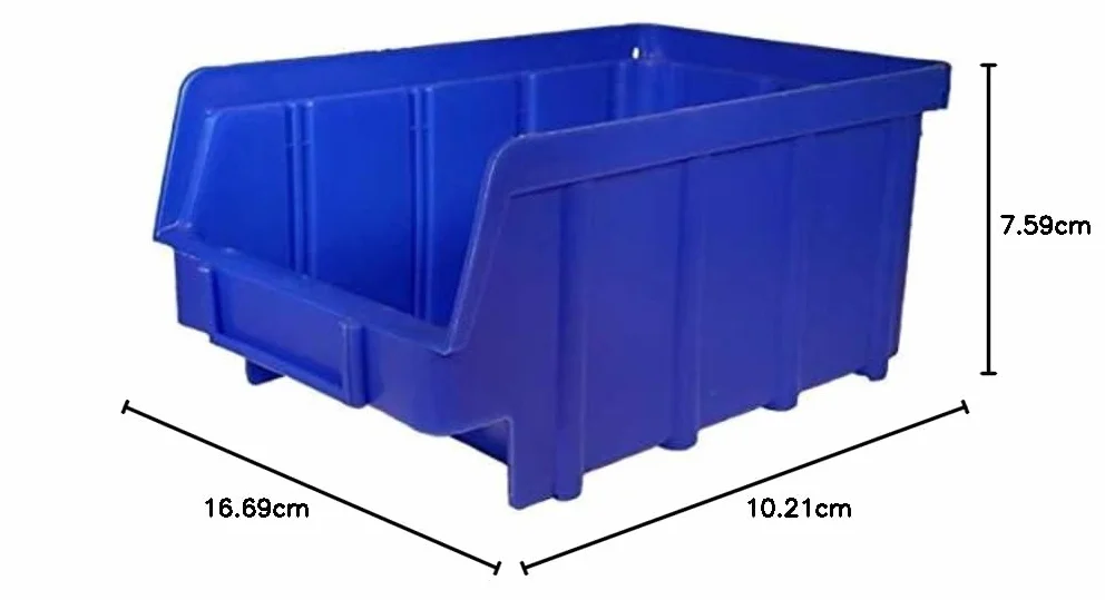 10 cajas apilables – azul – apilables / caja de visualización / caja de almacenamiento (2)