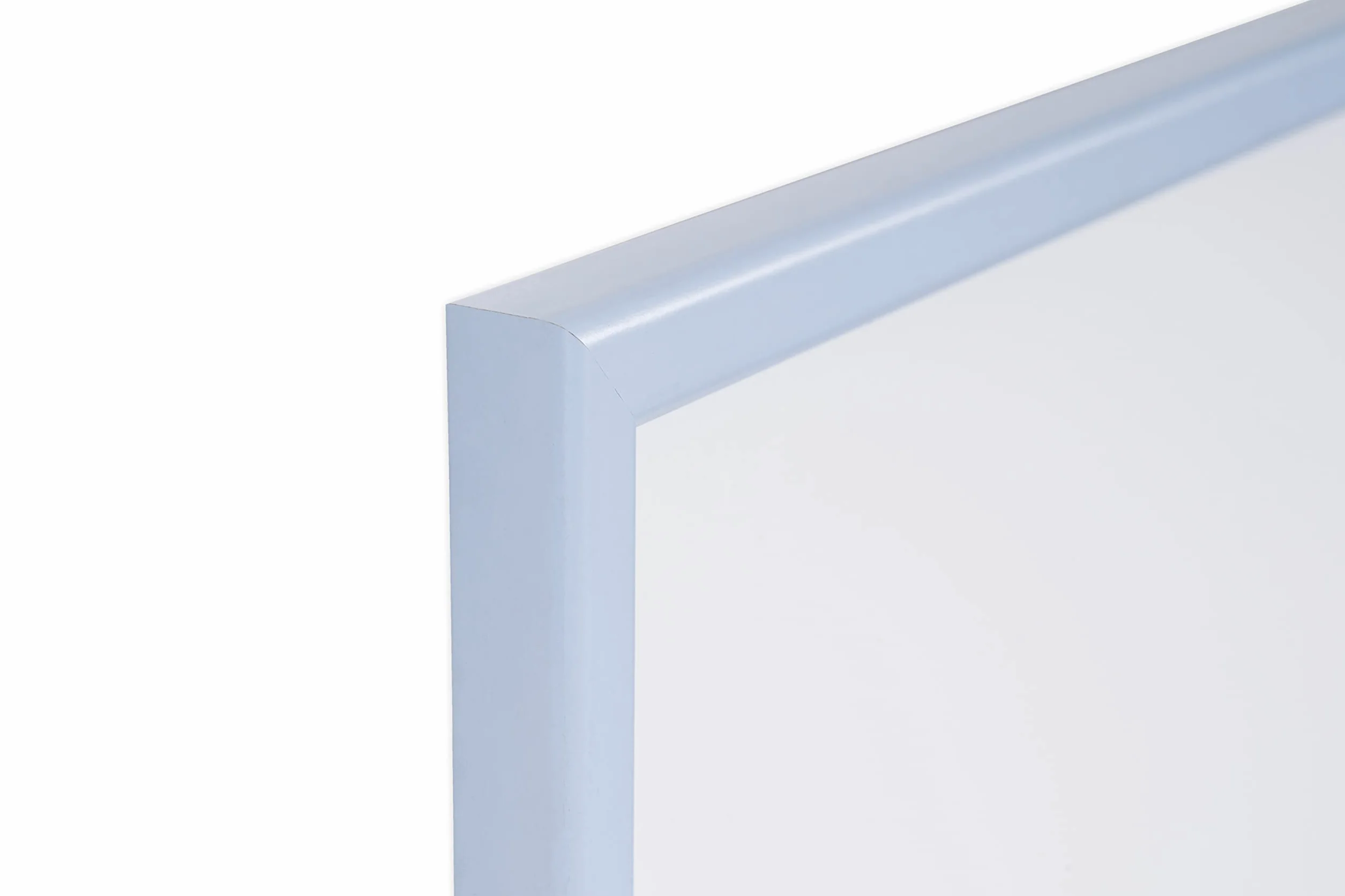 Bi-Office Pizarra Blanca Borrado Seco 80 x 60 cm Marco MDF Azul Pastel