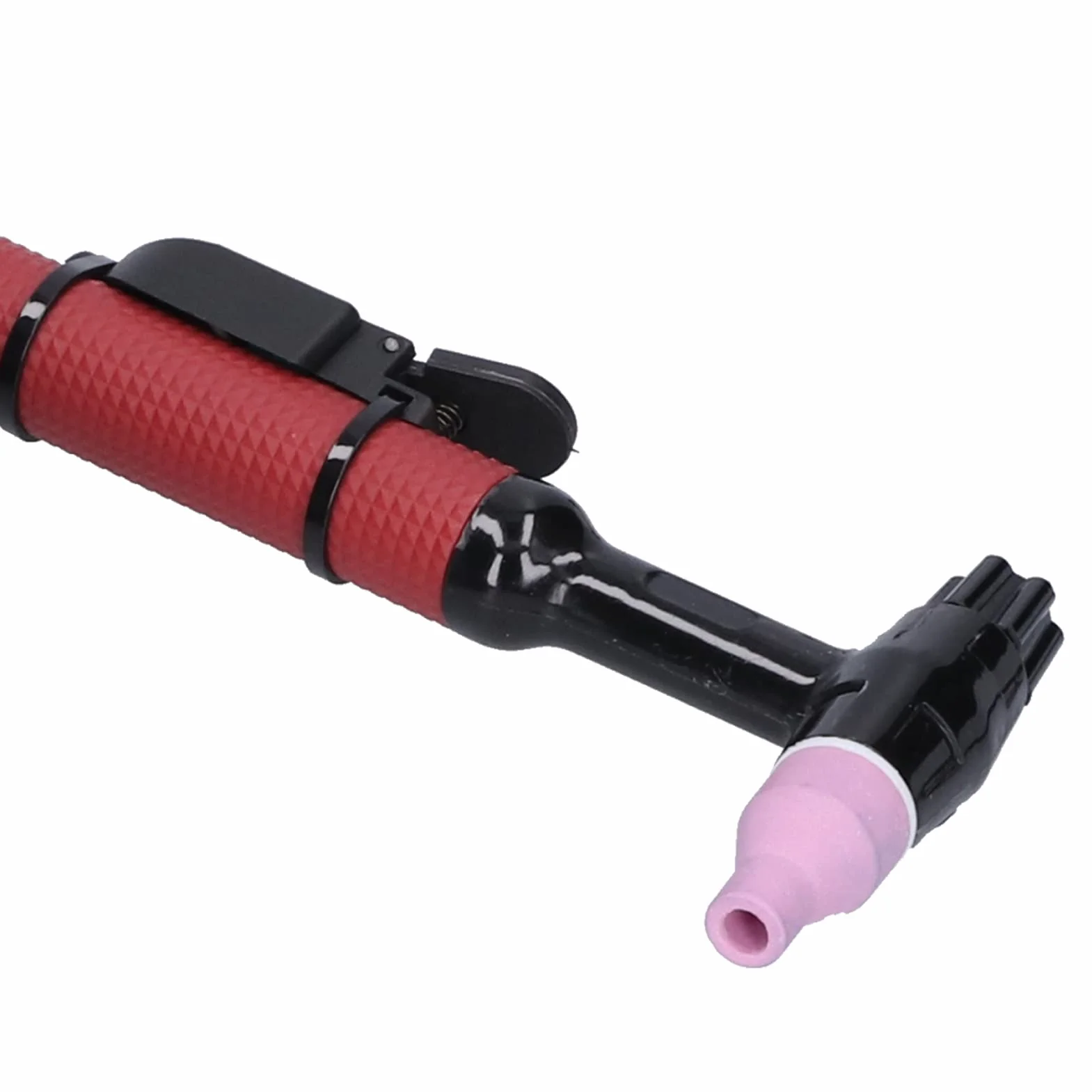 M16 Antorcha de soldadura Tig, Antorcha de soldadura TIG Cabeza flexible Pistola soldadora de de argón integrada M16 QQ150 3,7 metros con boquilla de porcelana Bolsa